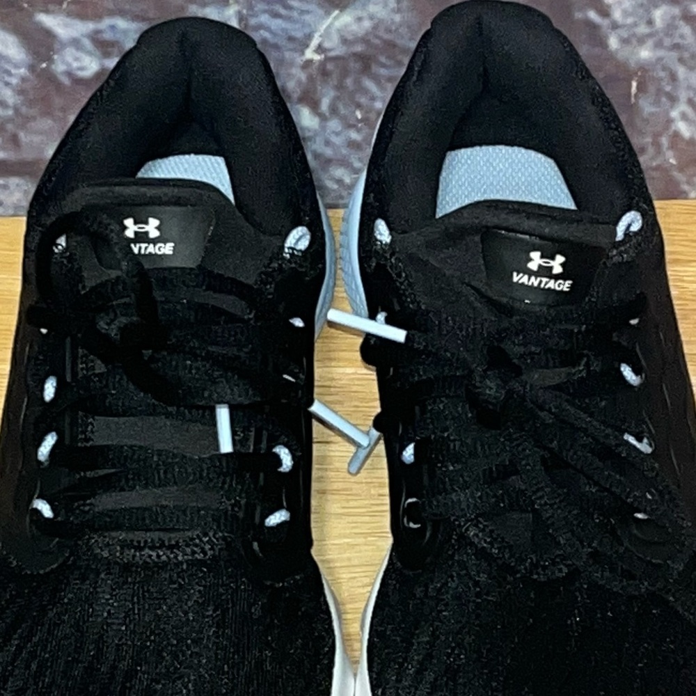 Under Armour Charged Vantage Black Isotope Blue Running Shoes Size 6.5-7 - Picture 5 of 9